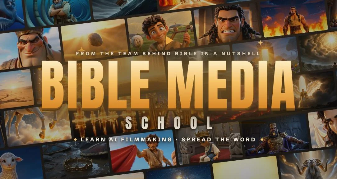 The Bible Media School cover — a montage of real frames from the films