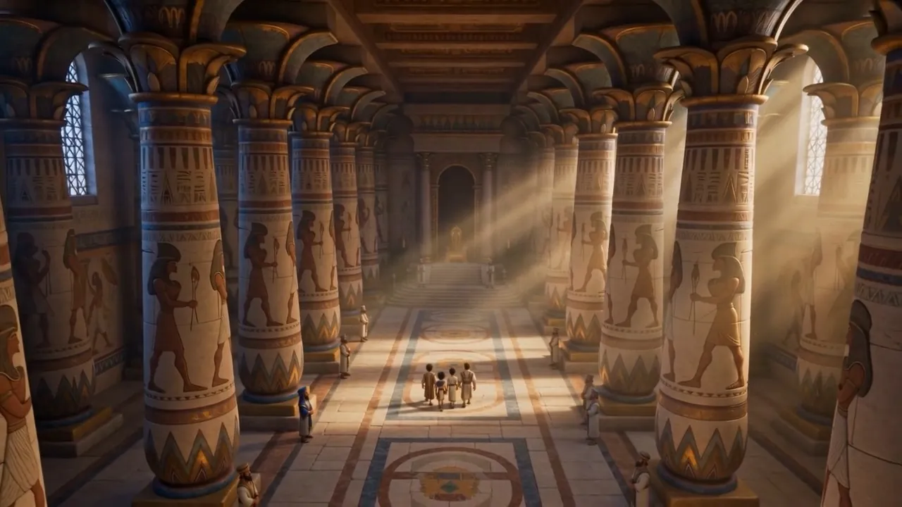 Light floods the great hall as the boys walk into their new lives