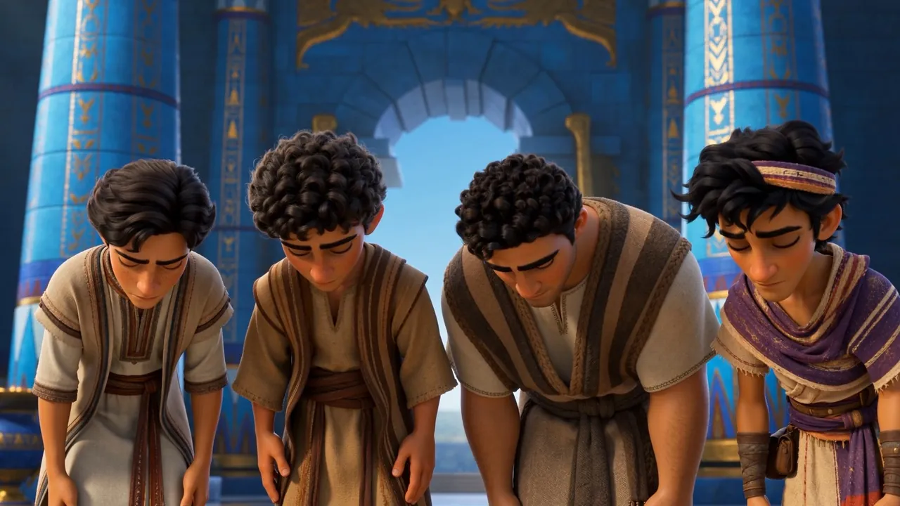 The four bow deep before the throne