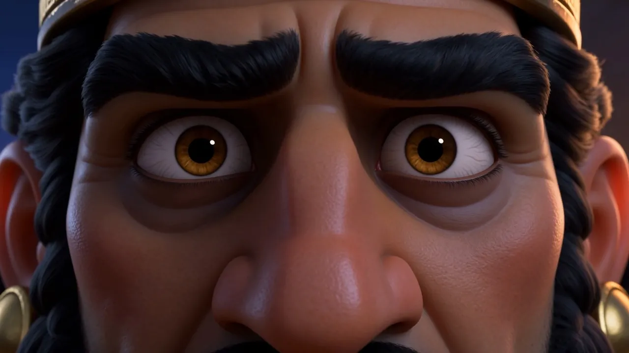 The king's eye, wide with understanding