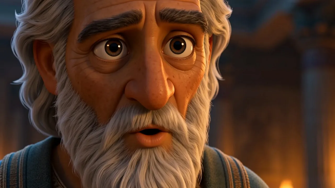 His old eyes burn — you knew all this