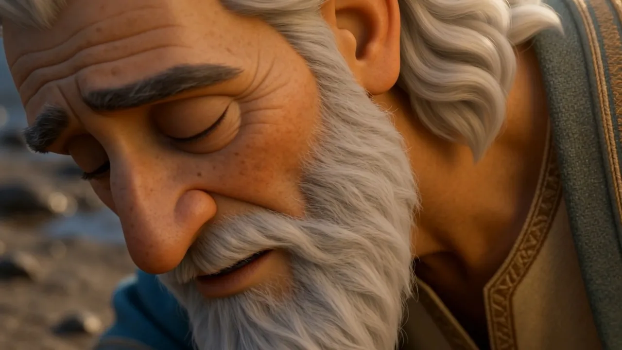The old man finds his voice at last