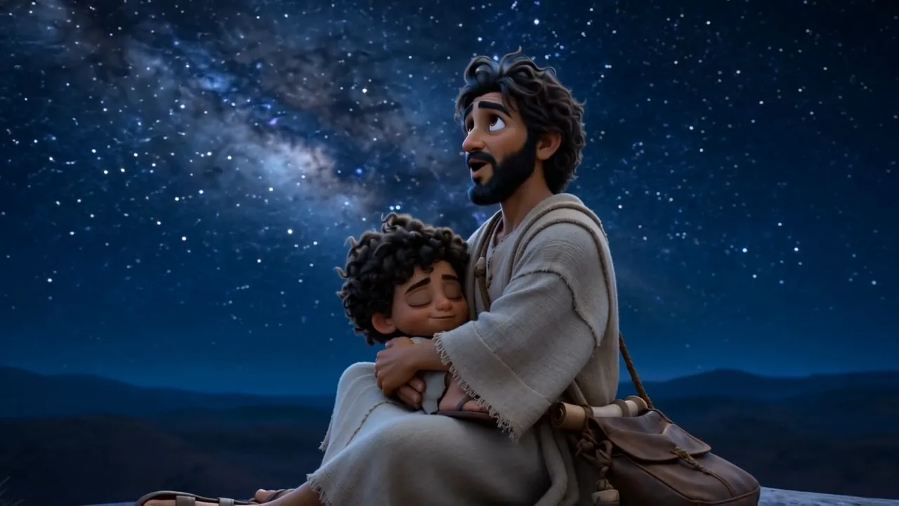 A father and son under the whole ordered sky