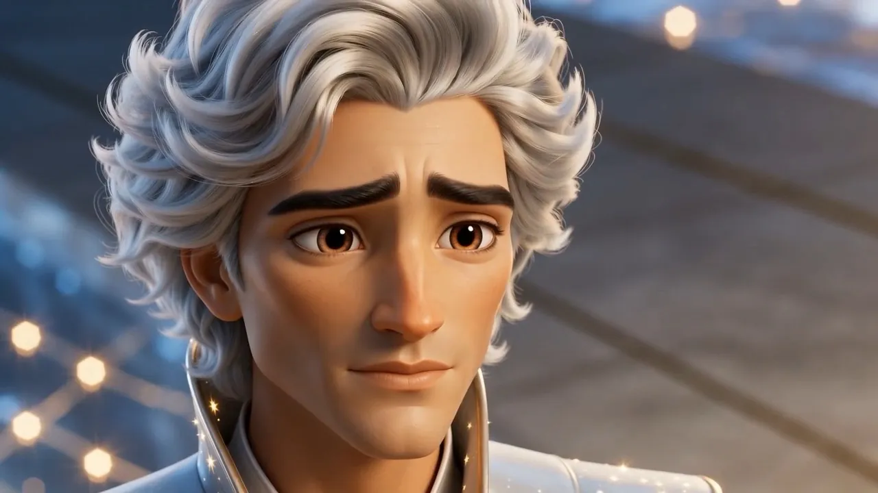 Uriel, silver-haired, receives the mission of the future