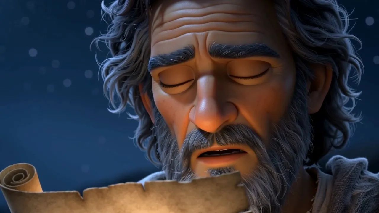 He reads their words aloud to heaven