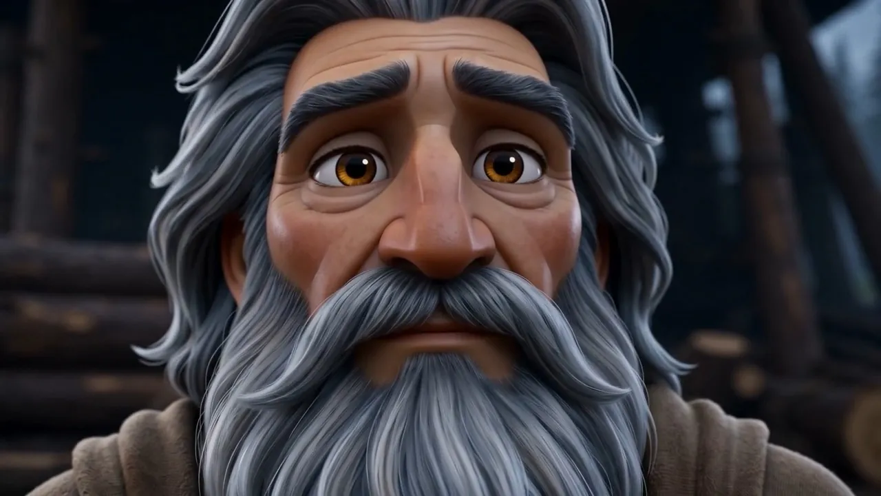 The white-haired baby is an old man now
