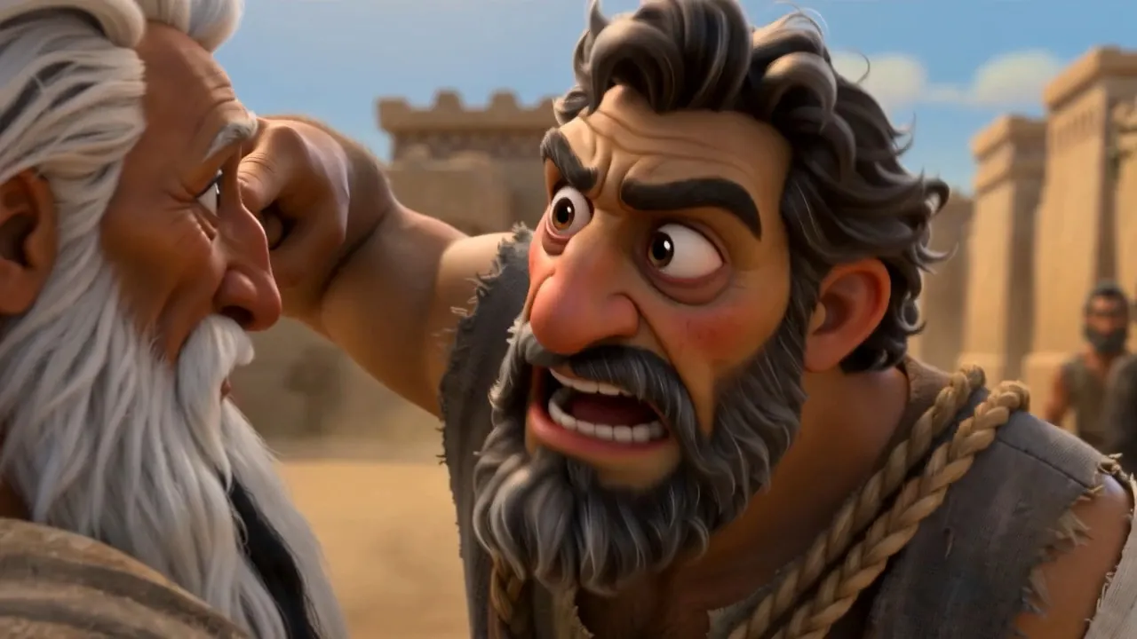 So they find Moses and Aaron waiting outside