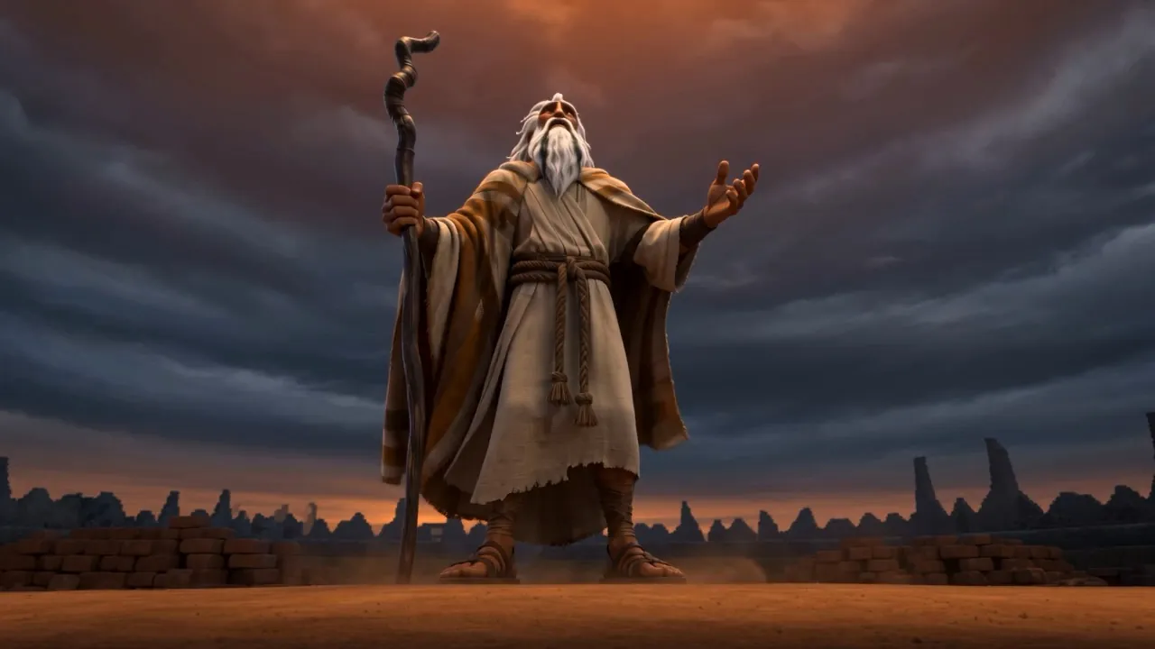 One old man, and a very large sky