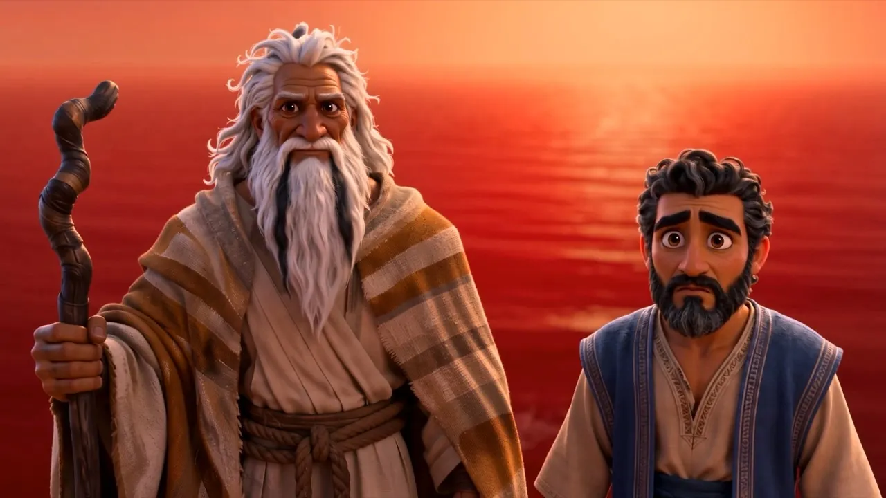 The king turns on the two old men