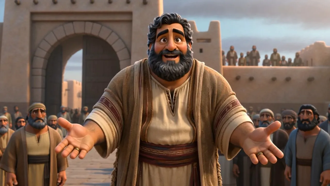 He walks away without waiting to be thanked