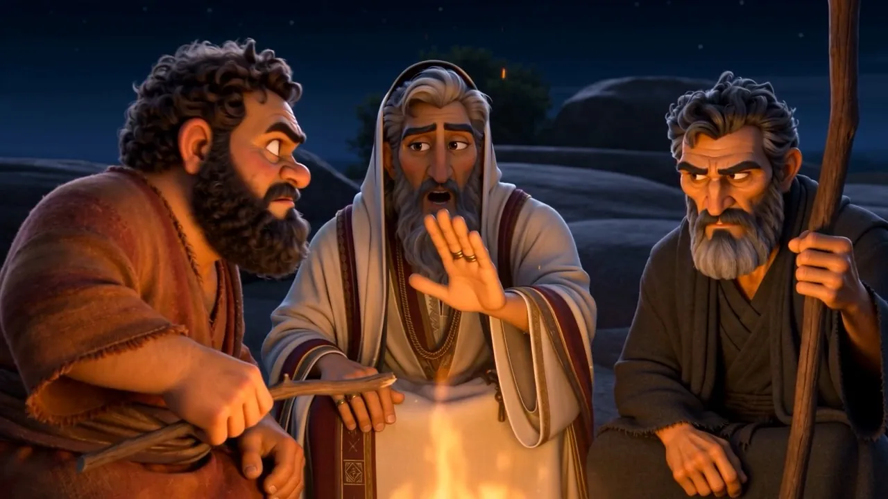 One of them making a point to the others