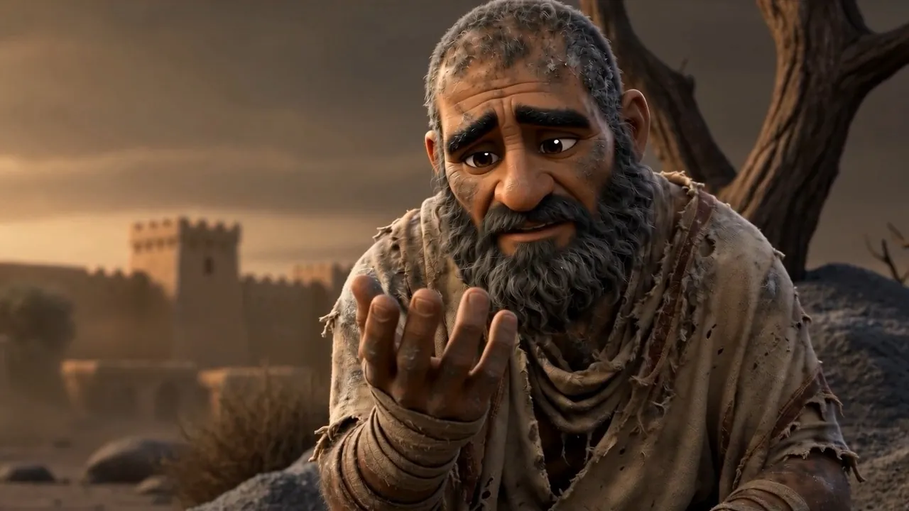 He holds an open hand out to them