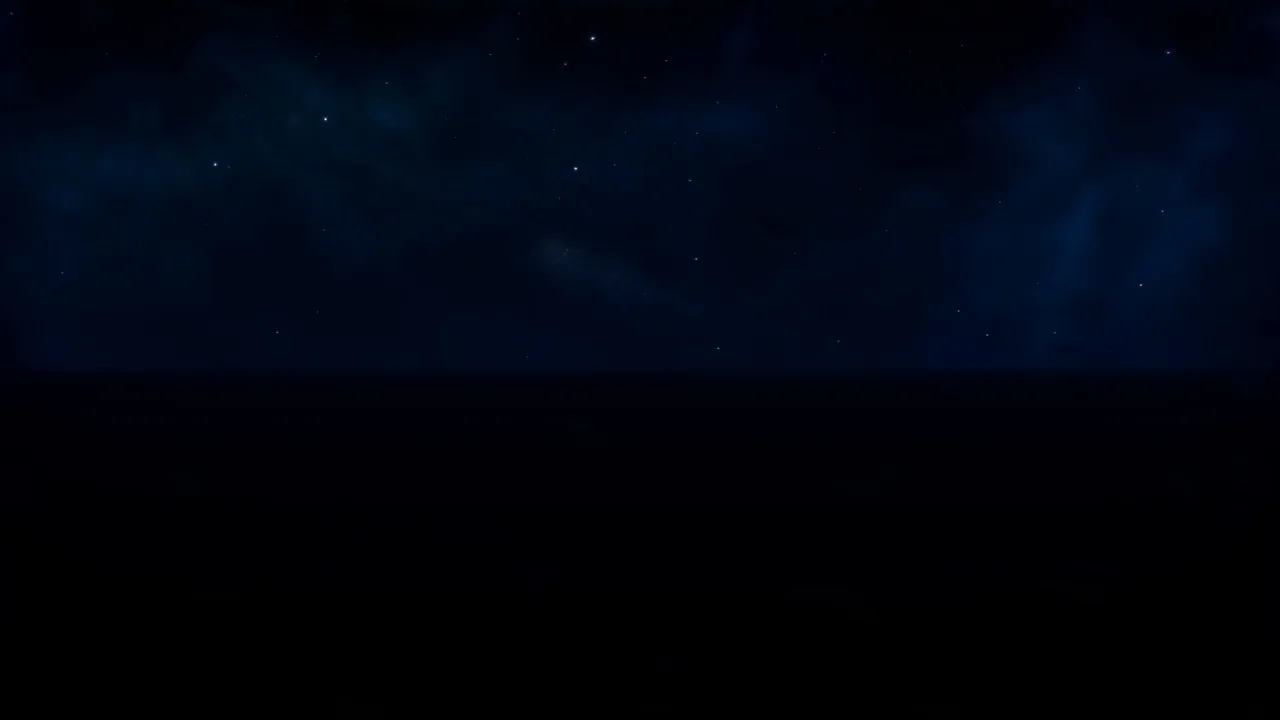 A single line of light in absolute dark