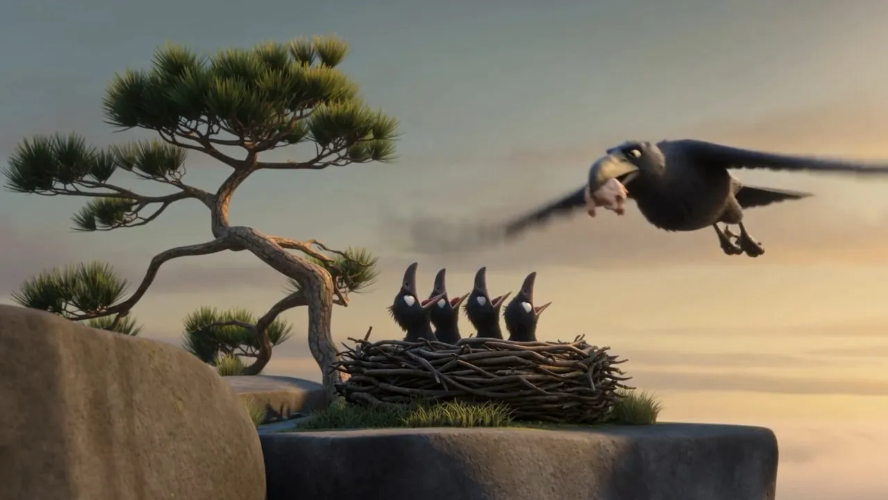 The parent coming in with food