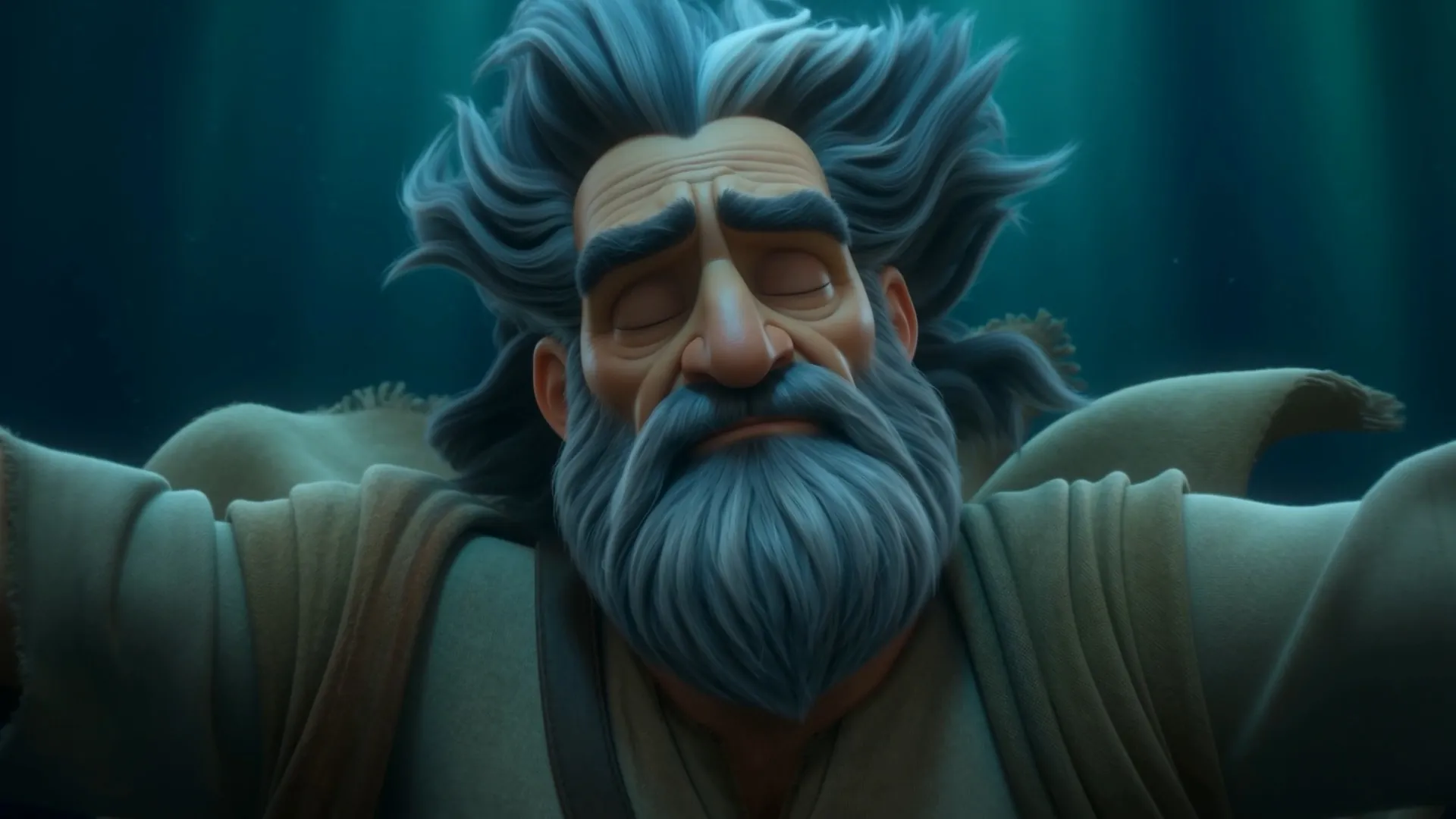 The light begins to leave his face