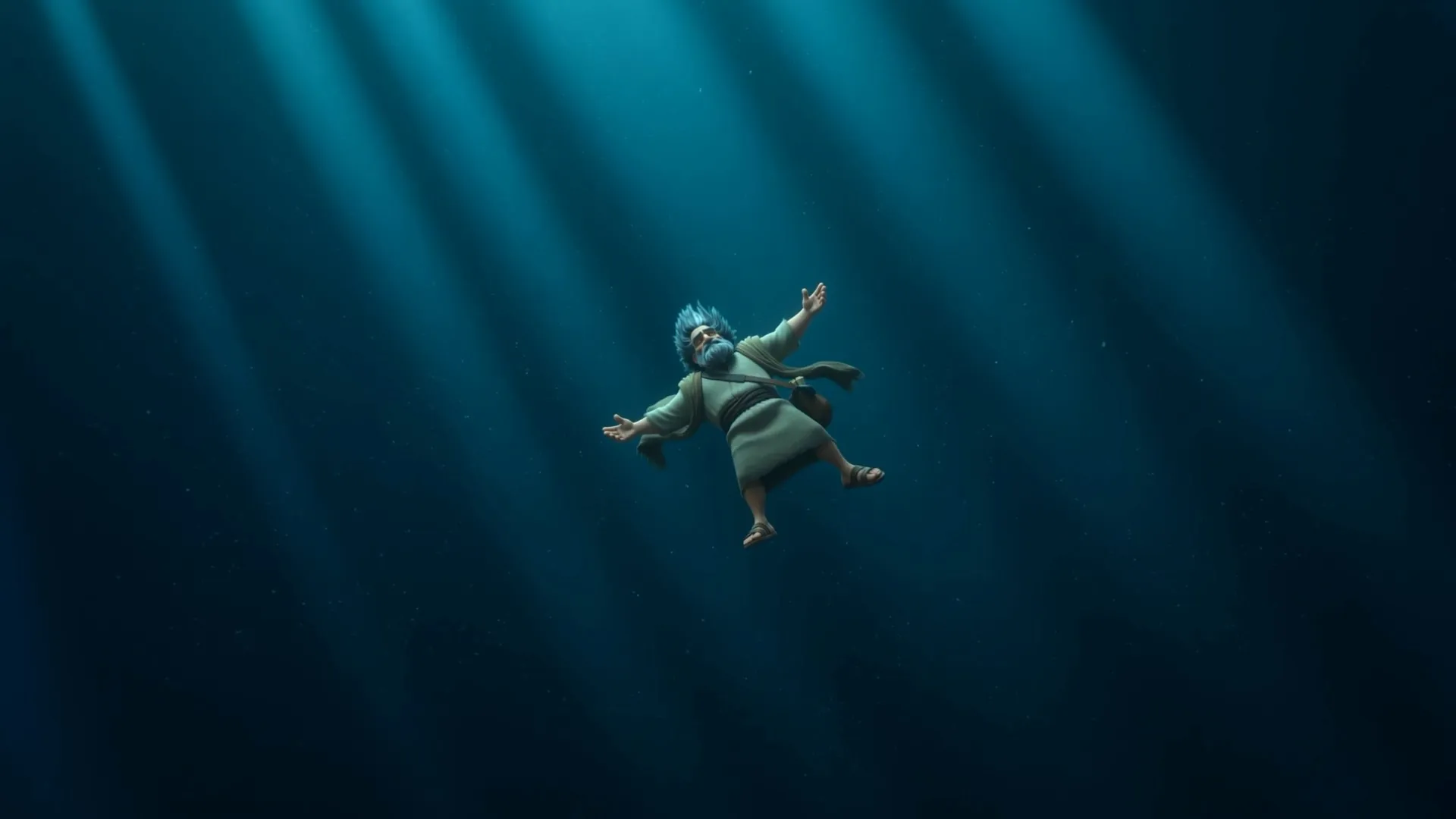 Small against the great blue