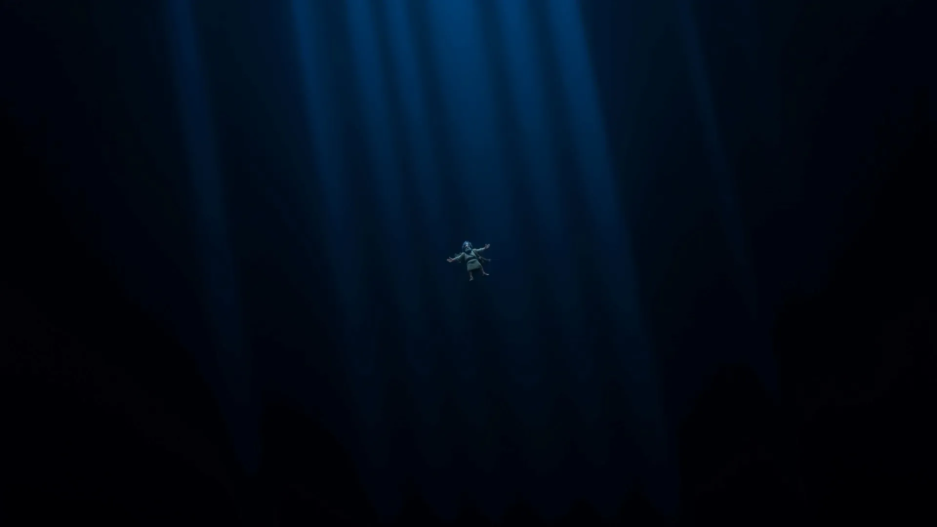 A speck in the last of the light