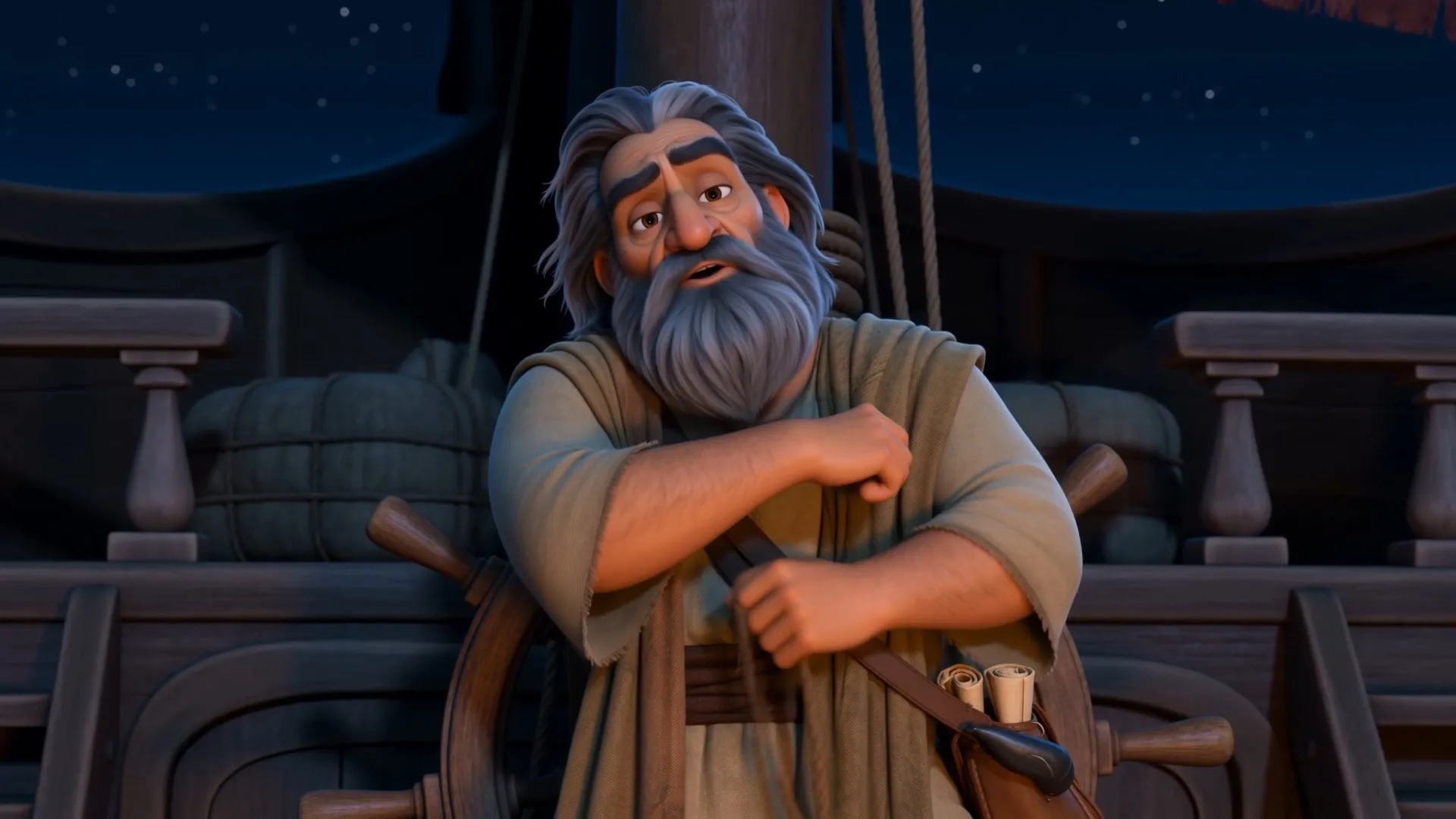 Jonah folds his arms, giving less away