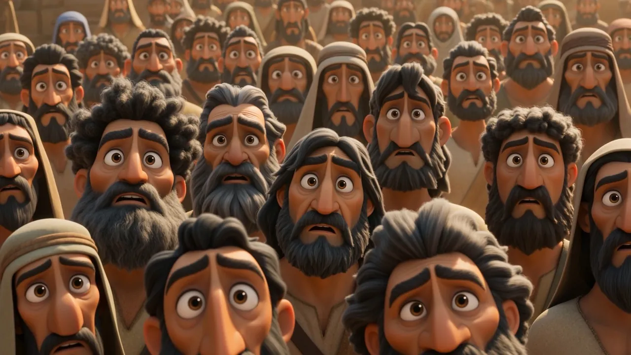 And then the faces start turning round