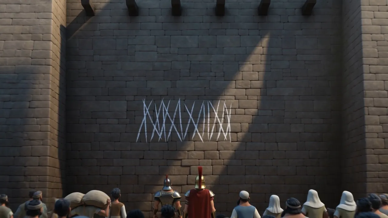 Somebody scratches the days onto the wall