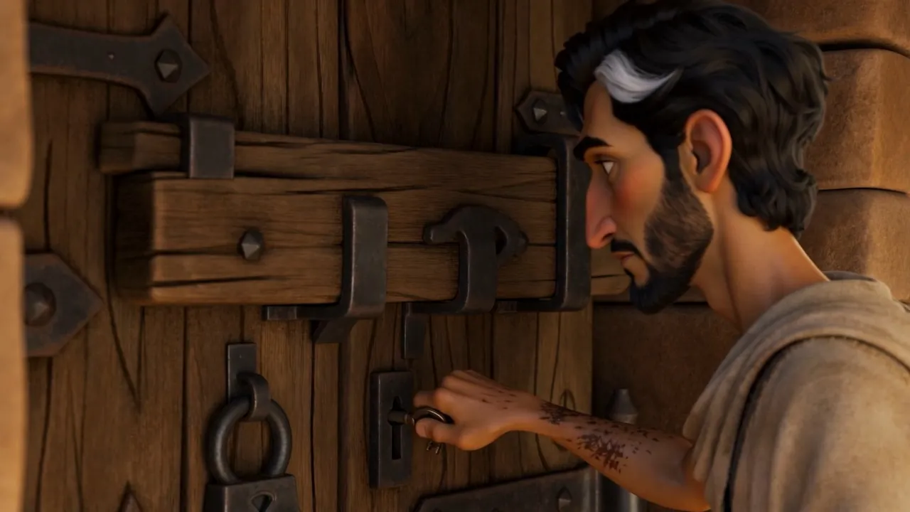 A hand quietly working the bolt from the outside