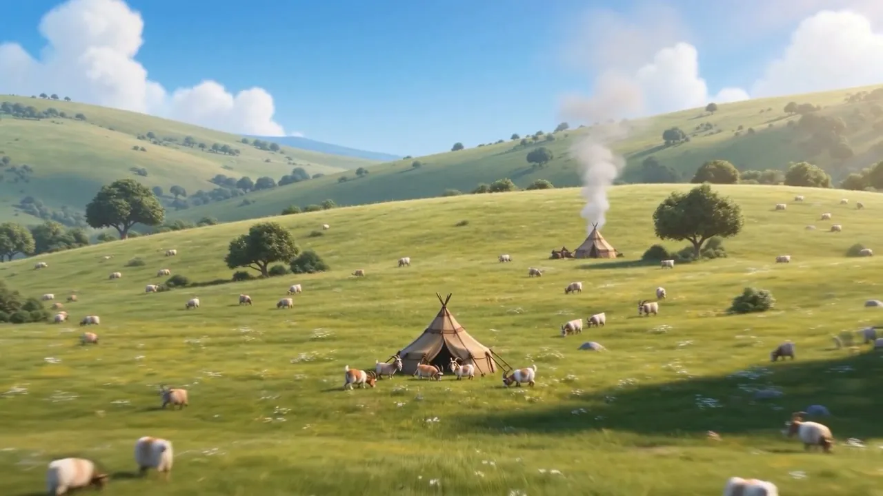 Nothing moves on the hillside at all