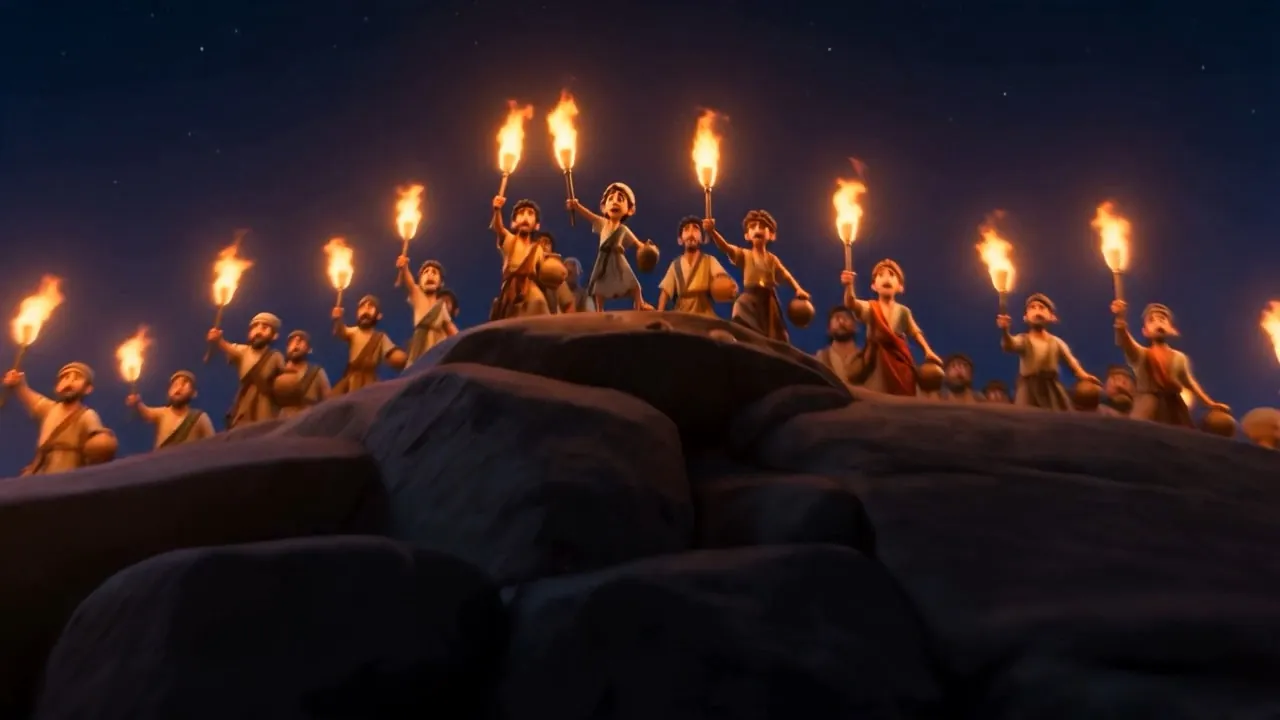 The first torches uncovered on the skyline