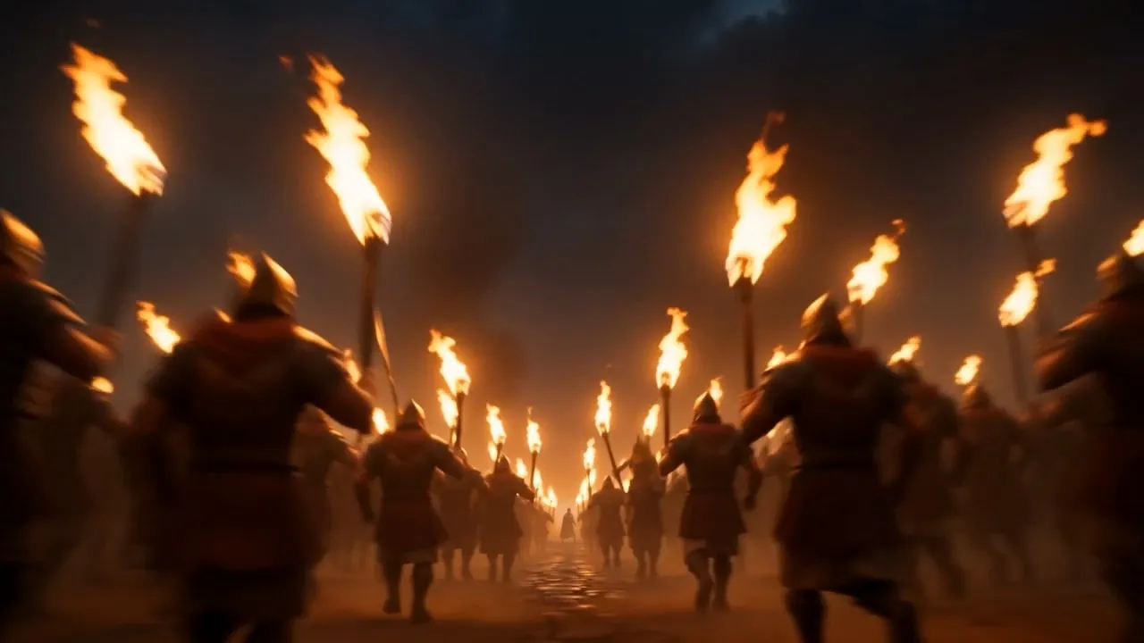 The lines of fire converge