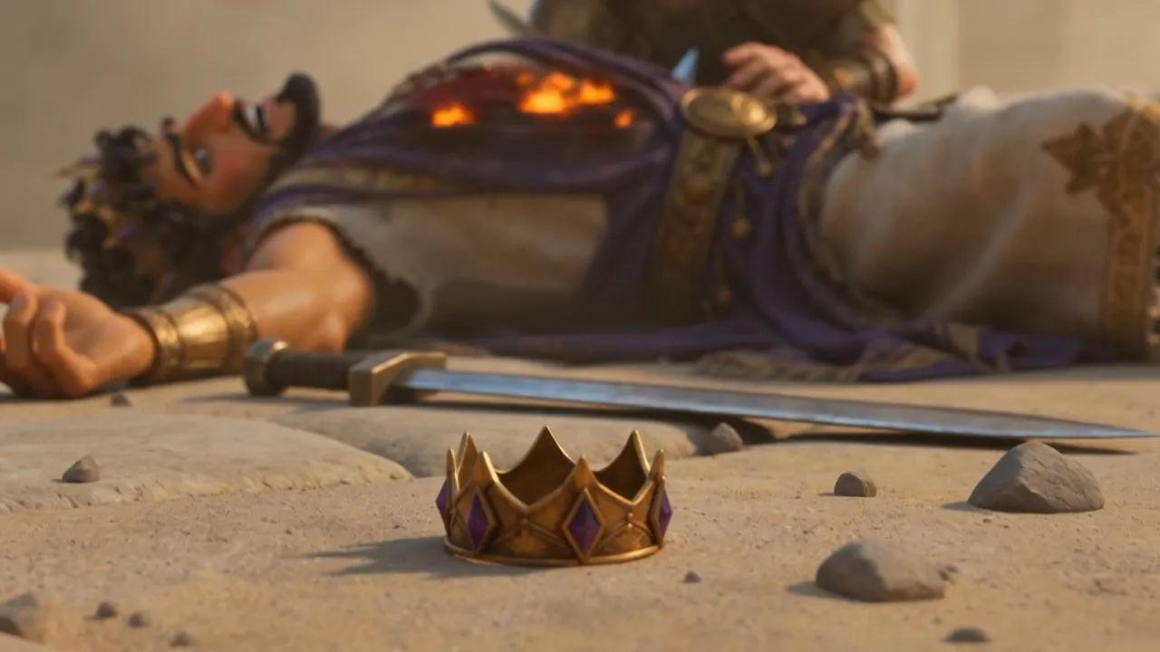 A crown lying in the dust