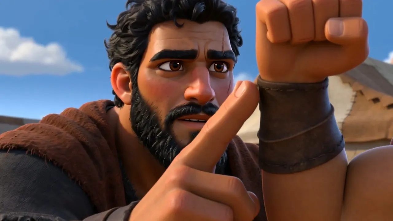 He makes a point with one finger, and they listen