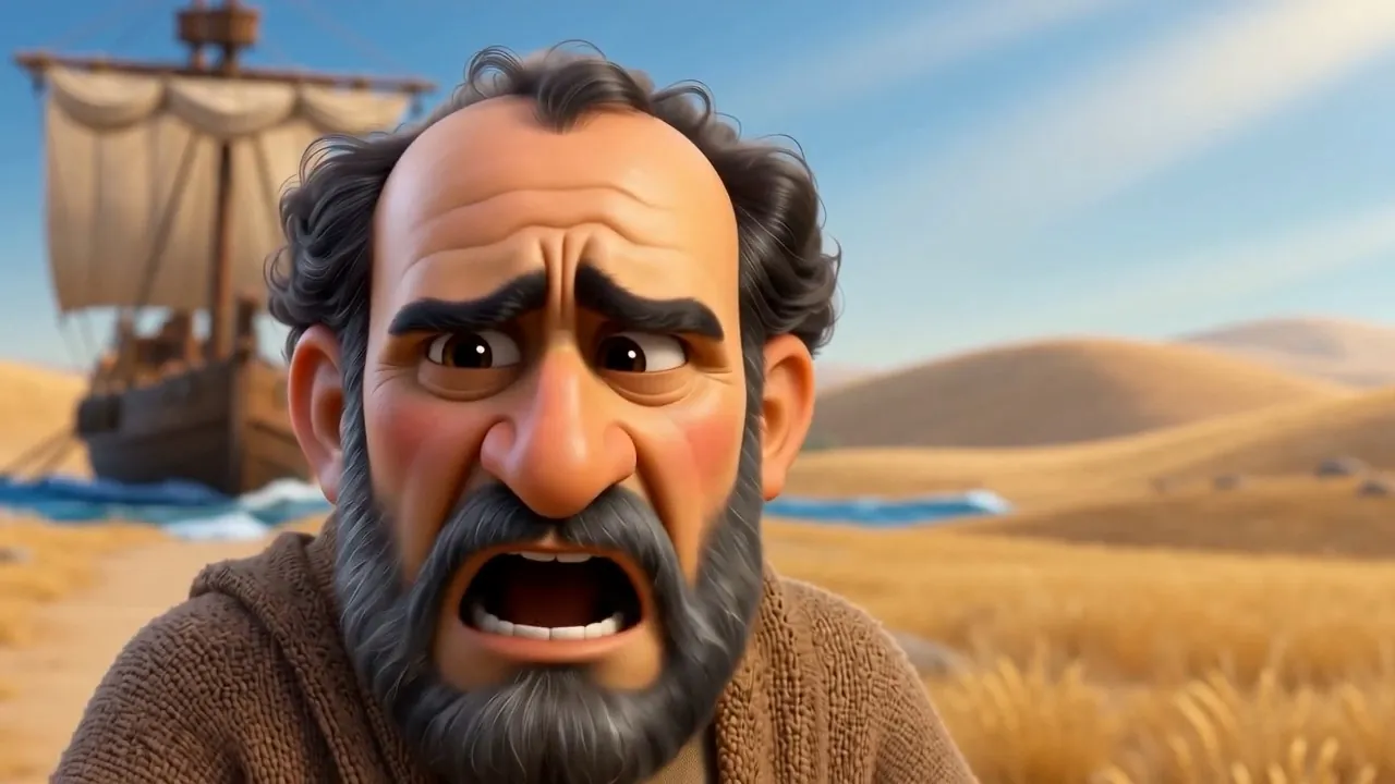 His father's appalled face