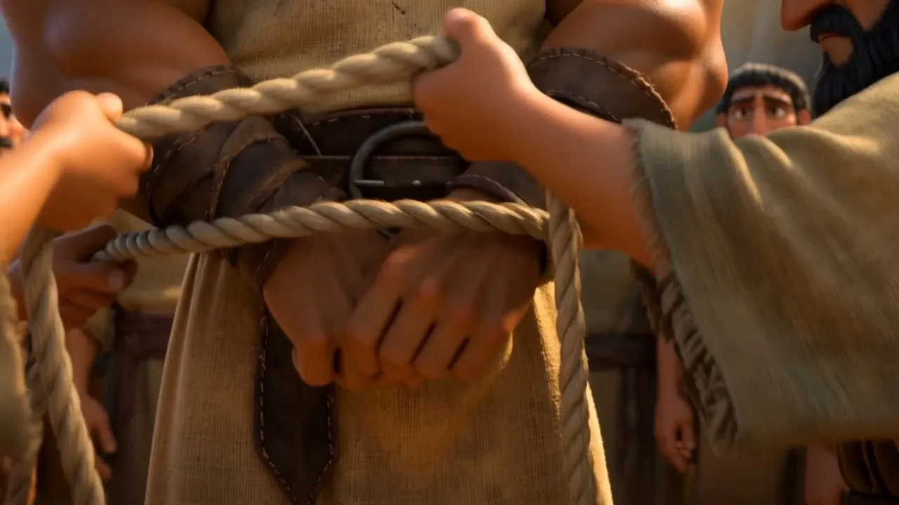 A rope is drawn tight