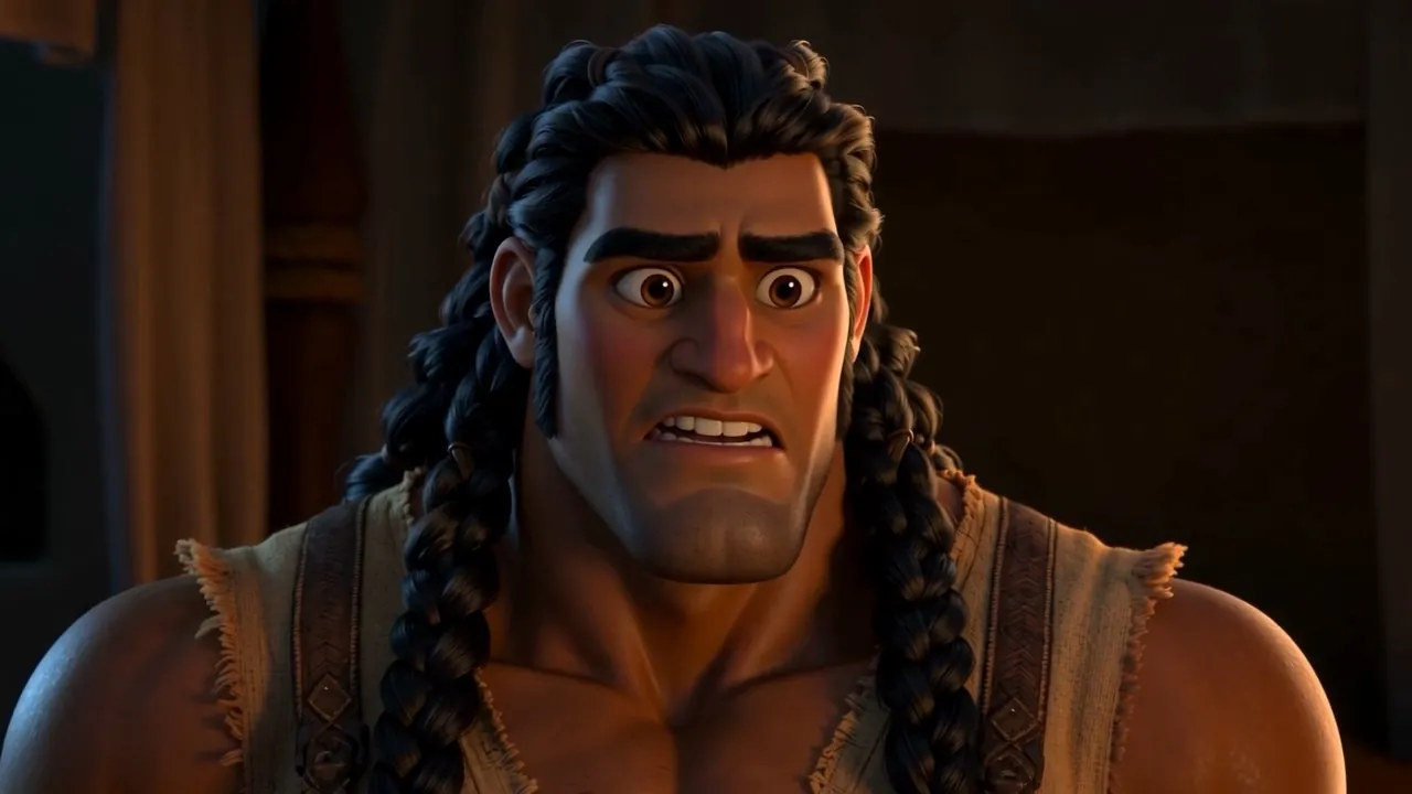His face as he pulls and nothing happens