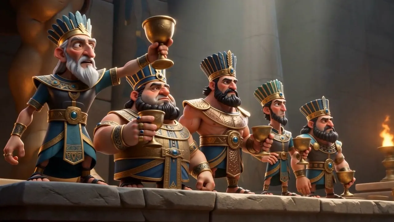 They toast the god who delivered their enemy