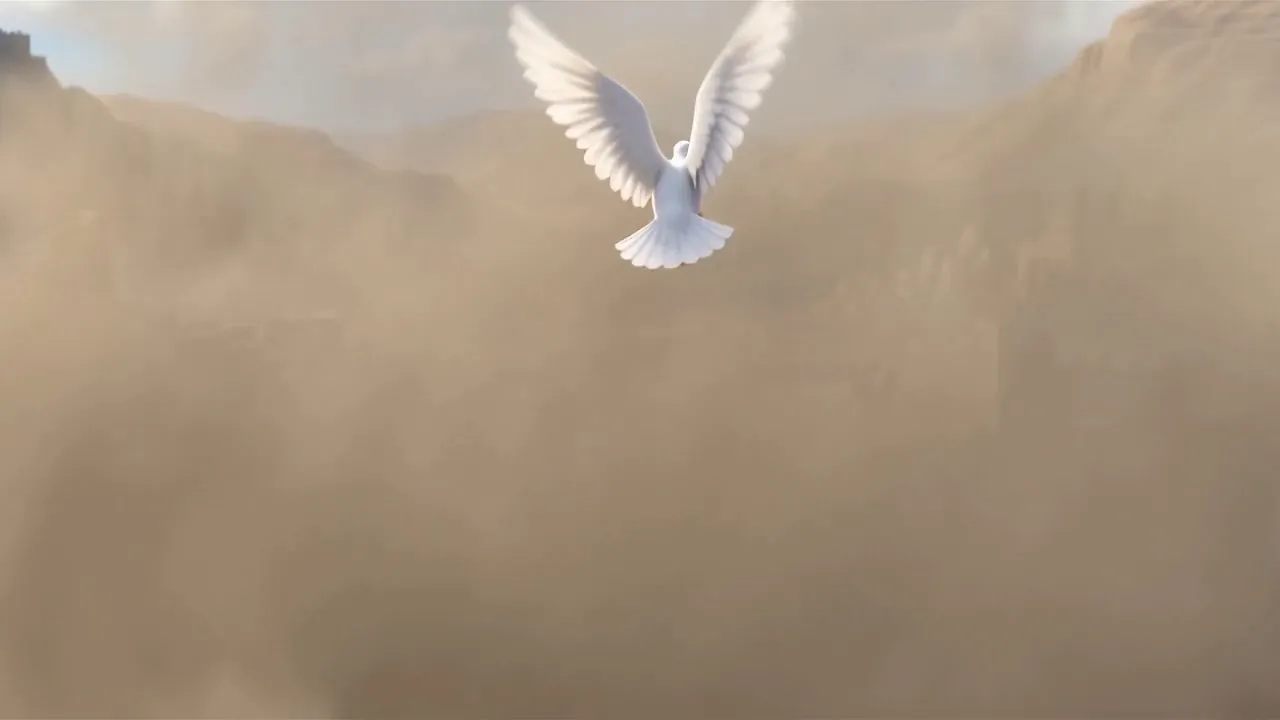 Everything disappears into white dust