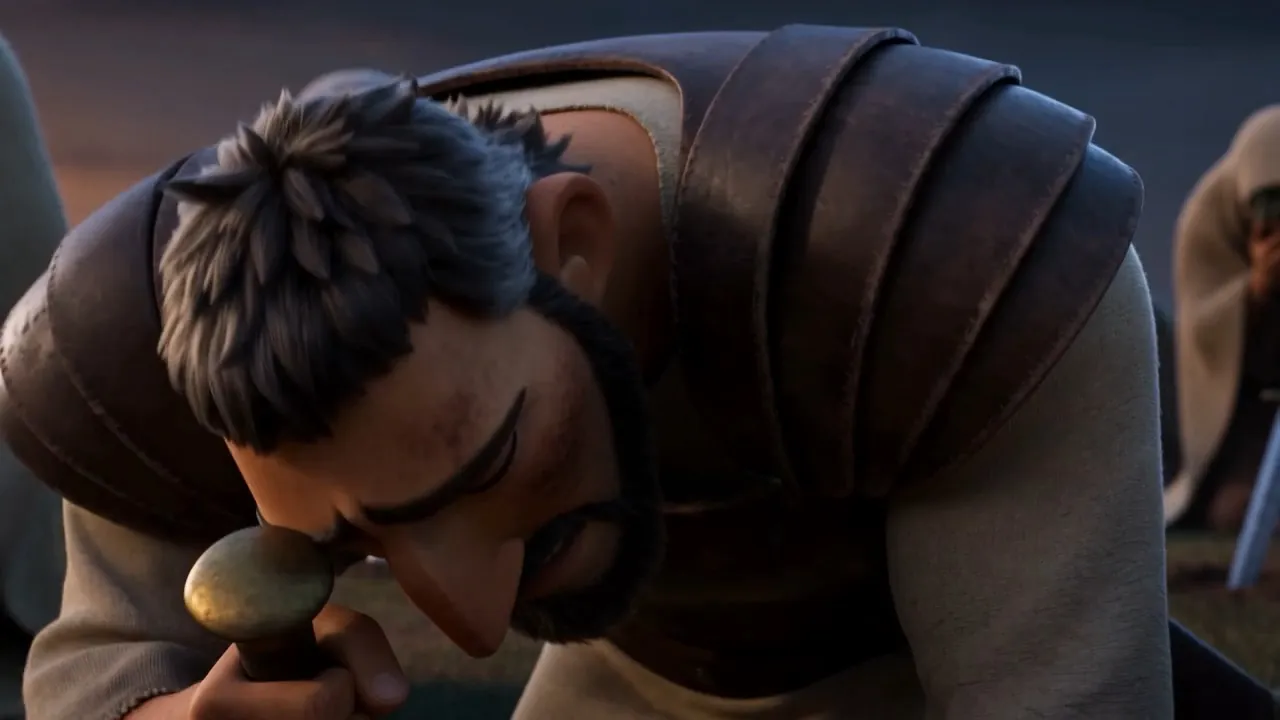 He is holding on to it with both hands
