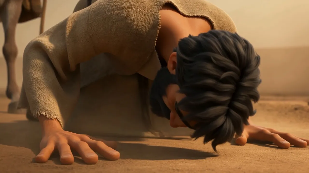 Obadiah drops face-down in the dust