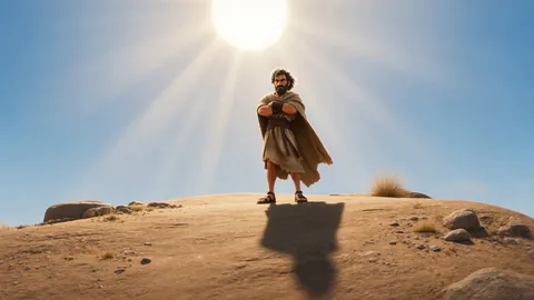 One prophet stands alone on the ridge at Carmel