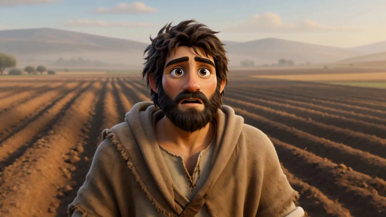 Elisha stares after him, the cloak now on his own shoulders