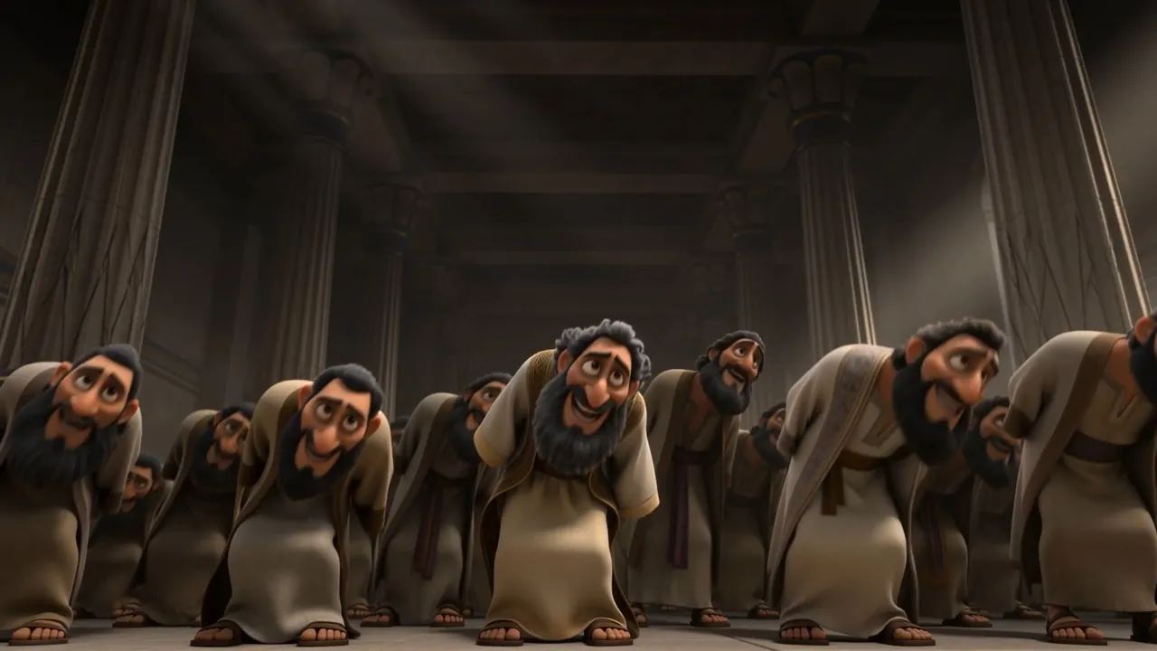 Rank on rank of court prophets bow together