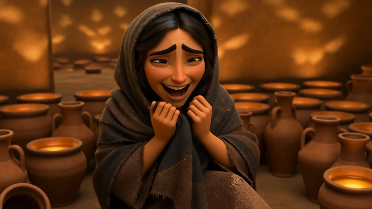 And starts laughing into her hands