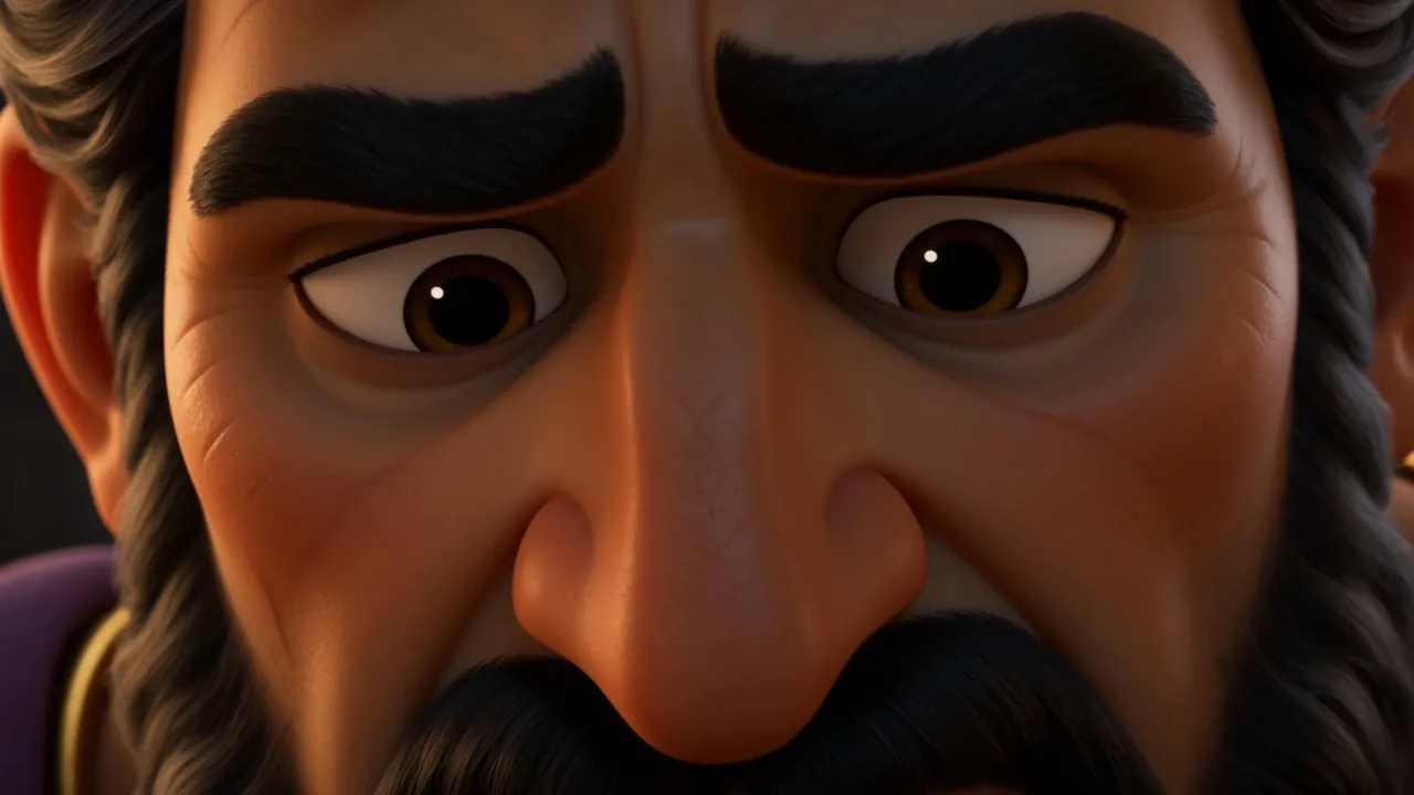 Close on his eyes — nobody else is allowed to see this