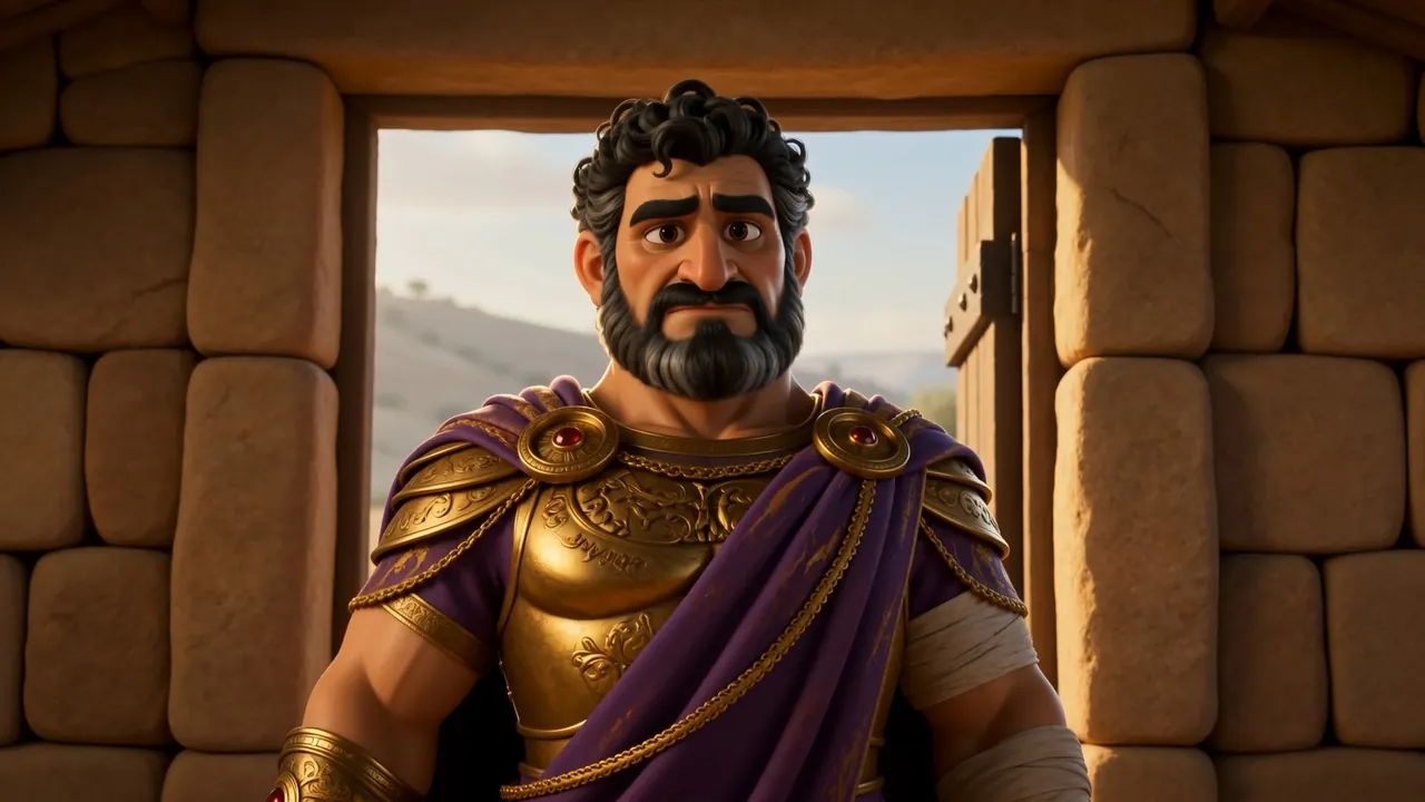 He is announced at a very ordinary doorway