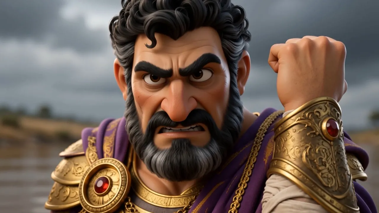 Naaman's face — still angry, still going