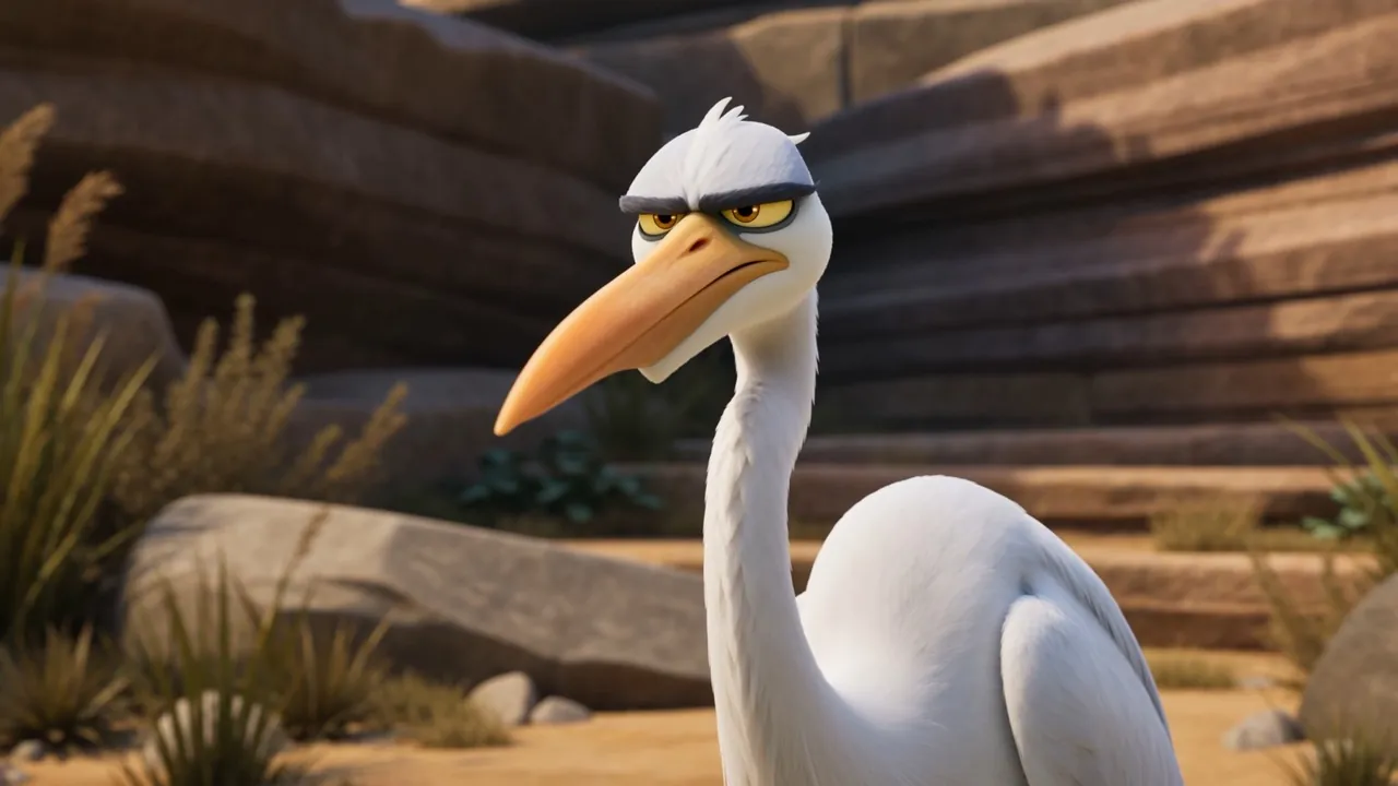 Close on the bird, entirely unimpressed