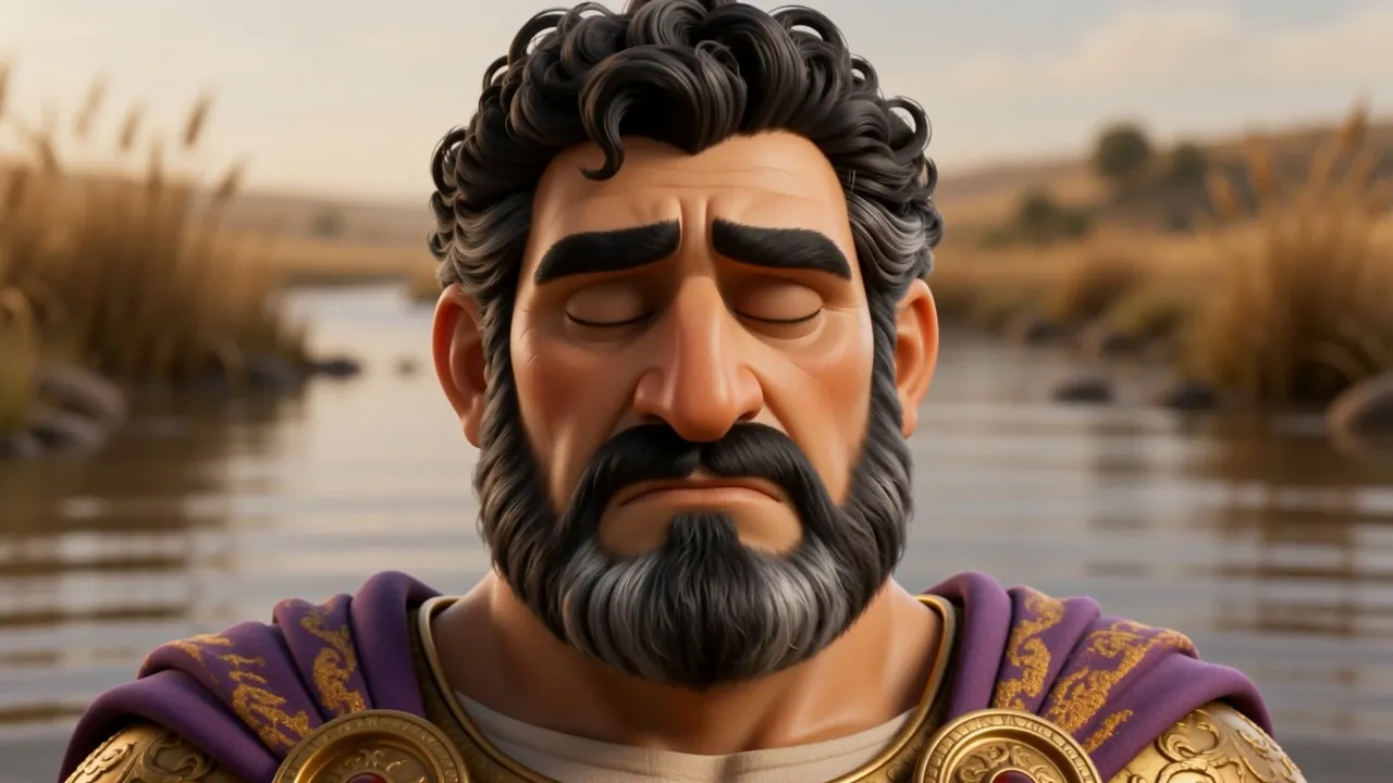 He closes his eyes