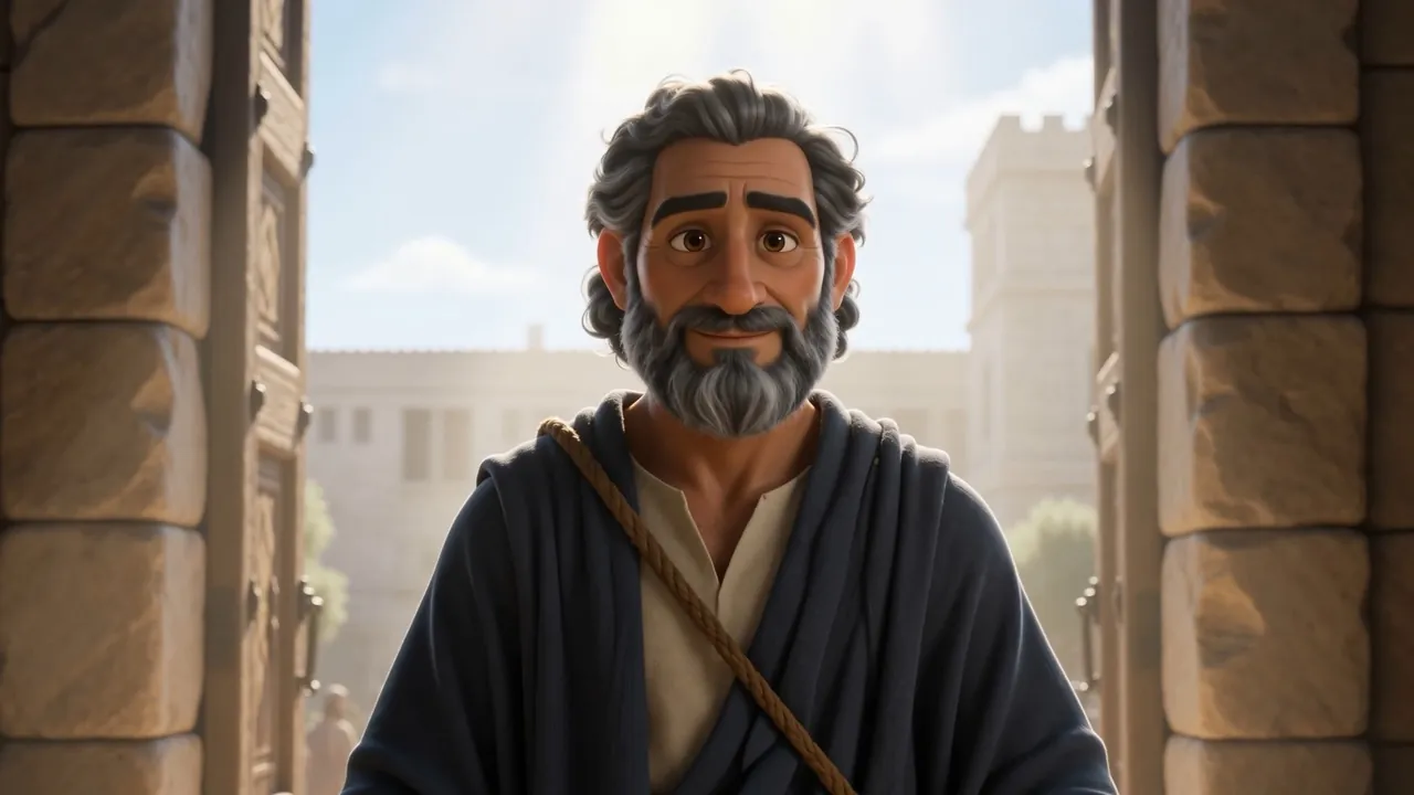 Isaiah, out of breath, already grinning