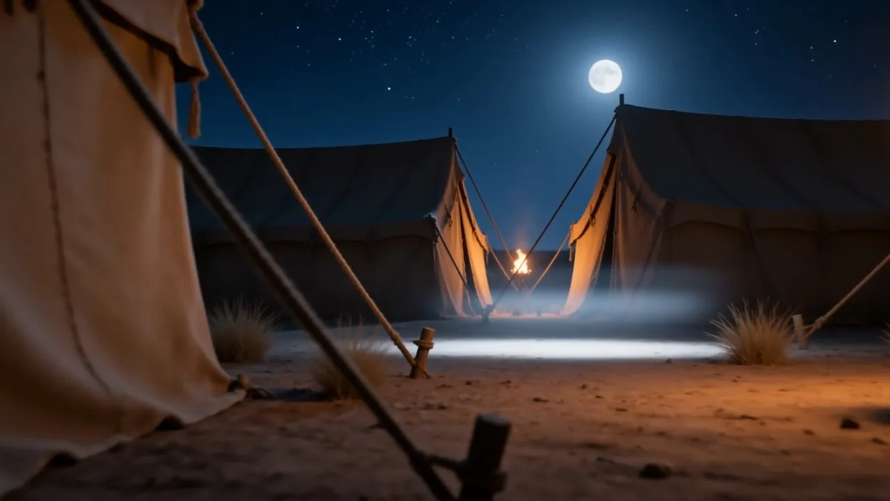 It moves, and the moon is very bright