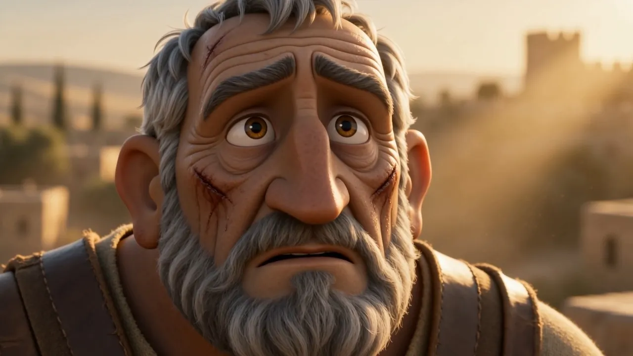 An old soldier, not understanding yet