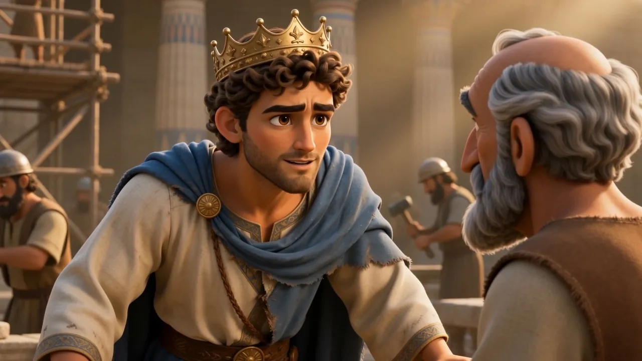 The king listening to a workman, entirely at ease